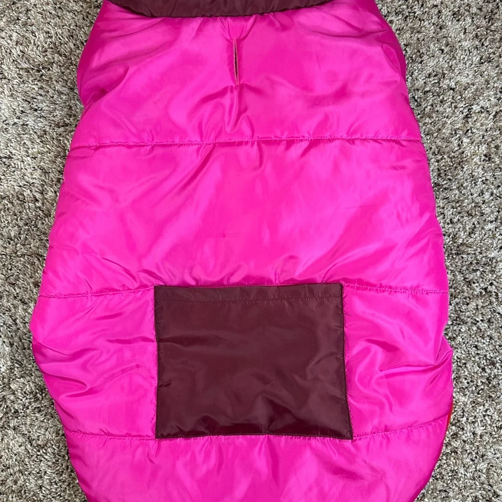 Pet Puffer‎ Jacket Vest Padded, Pink/Red Size Large New